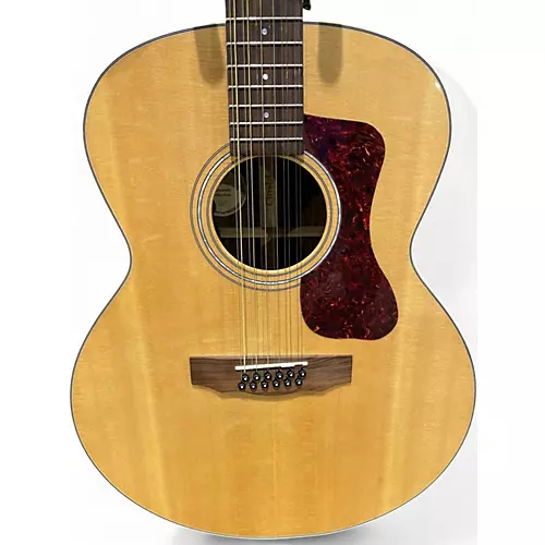 Used Guild Gad Series F-1512 Natural 12 String Acoustic Guitar Natural - musicians--Friend