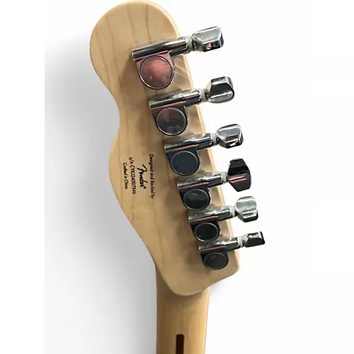 Used Squier Limited Edition Affinity Series Telecaster Thinline Metallic Black Hollow Body Electric Guitar Metallic Black - musicians--Friend