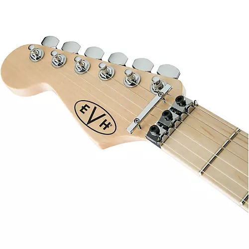EVH Striped Series Left-Handed Electric Guitar Red, Black, and White Stripes - musicians--Friend