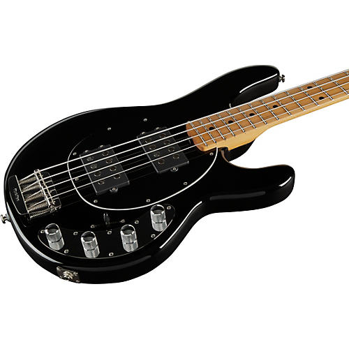 Ernie Ball Music Man StingRay Special HH Electric Bass Guitar Black and Chrome - musicians--Friend