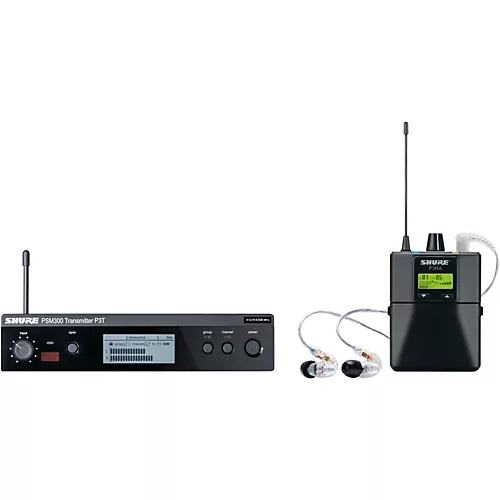 Shure PSM 300 Wireless Personal Monitoring System With SE215-CL Earphones Band G20 Clear - musicians--Friend