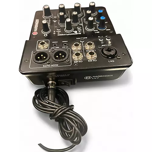 Used Harbinger LV7 7-Channel Analog Mixer With Bluetooth Powered Mixer - musicians--Friend