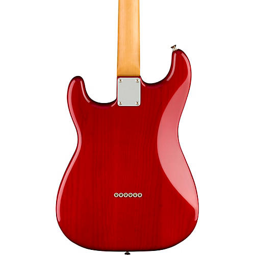 Fender Noventa Stratocaster Pau Ferro Fingerboard Electric Guitar Crimson Red Transparent - musicians--Friend