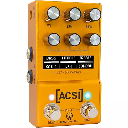 Walrus Audio Mako Series ACS1 Amp + Cab Simulator MKII Gold - musicians--Friend