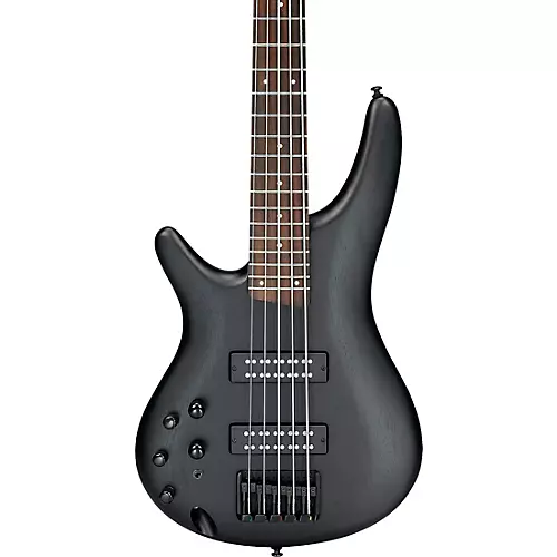 Ibanez SR305EBL Left-Handed 5-String Electric Bass Guitar Weathered Black - musicians--Friend
