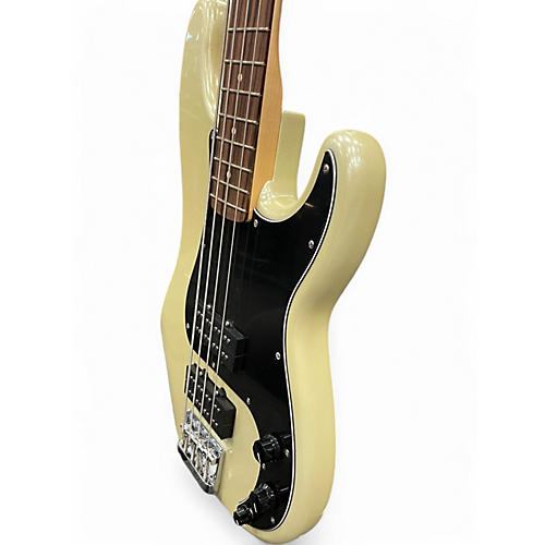 Used Fender Blacktop Precision Bass White Chrome Electric Bass Guitar White Chrome - musicians--Friend