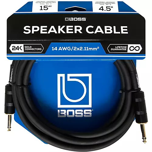 BOSS 14-Gauge Speaker Cable 15 ft. - musicians--Friend