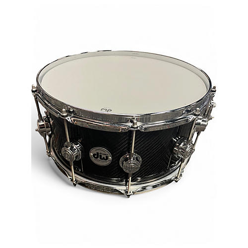 Used DW 6.5X14 Collector's Series Snare Carbon Fiber Drum Carbon Fiber 15 - musicians--Friend