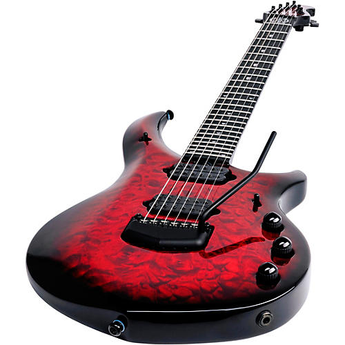 Ernie Ball Music Man John Petrucci BFR Majesty 6 Quilt Top Electric Guitar Red Nebula - musicians--Friend