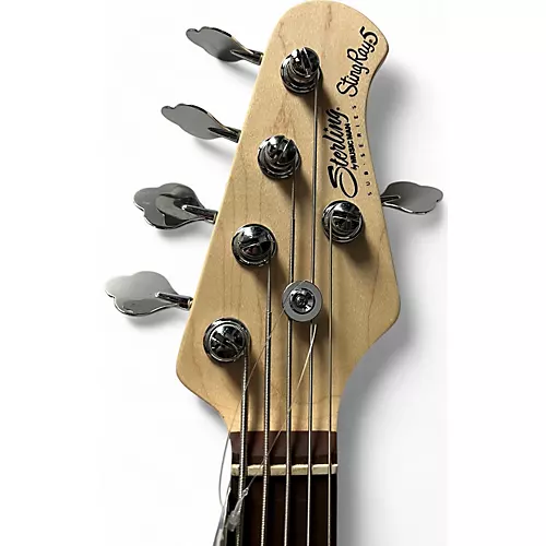 Used Sterling By Music Man Ray5 5 String Ruby Red Burst Satin Electric Bass Guitar Ruby Red Burst Satin - musicians--Friend