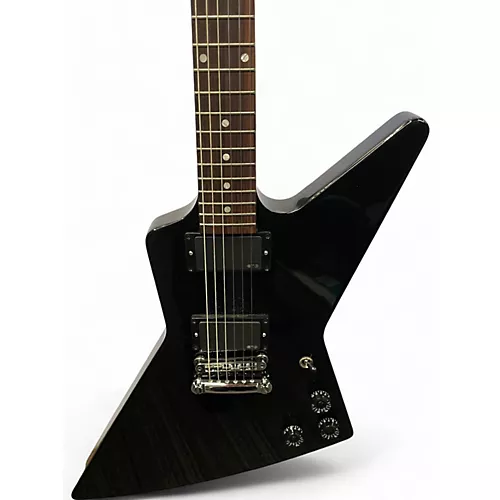 Used Gibson '80s Explorer /w EMG pickups Black Solid Body Electric Guitar Black - musicians--Friend