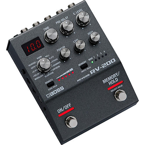 BOSS RV-200 Reverb Effects Pedal Black - musicians--Friend