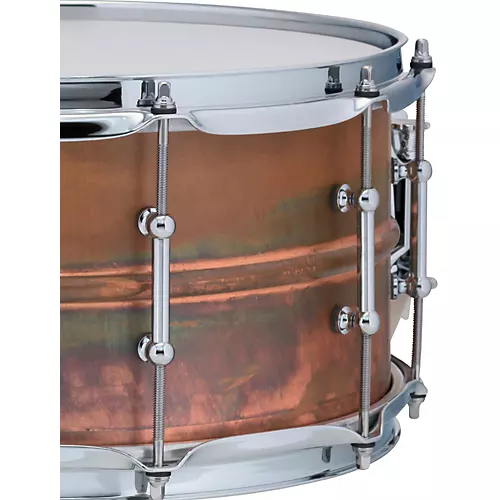 Ludwig Copper Phonic Smooth Snare Drum 14 x 6.5 in. Raw Smooth Finish with Imperial Lugs - musicians--Friend