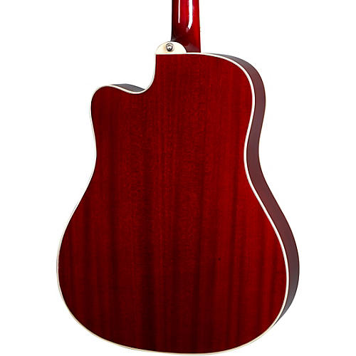 Epiphone Hummingbird EC Studio Limited-Edition Acoustic-Electric Guitar Wine Red - musicians--Friend