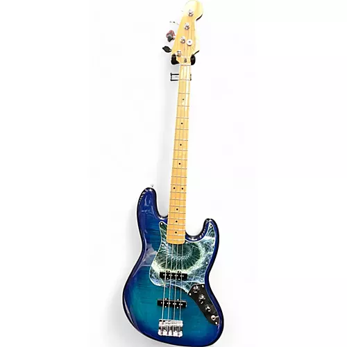Used Fender PLAYER PLUS JAZZ BASS Blue Burst Electric Bass Guitar Blue Burst - musicians--Friend