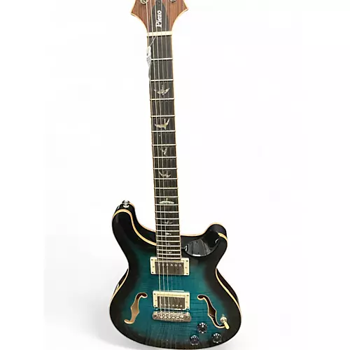 Used PRS SE HOLLOWBODY II PIEZO PEACOCK BLUE SMOKEBURST Hollow Body Electric Guitar PEACOCK BLUE SMOKEBURST - musicians--Friend