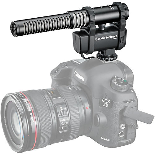 Audio-Technica AT8024 Mono/Stereo Camera Mount Microphone - musicians--Friend