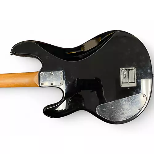 Used Sterling by Music Man DarkRay Black Electric Bass Guitar Black - musicians--Friend