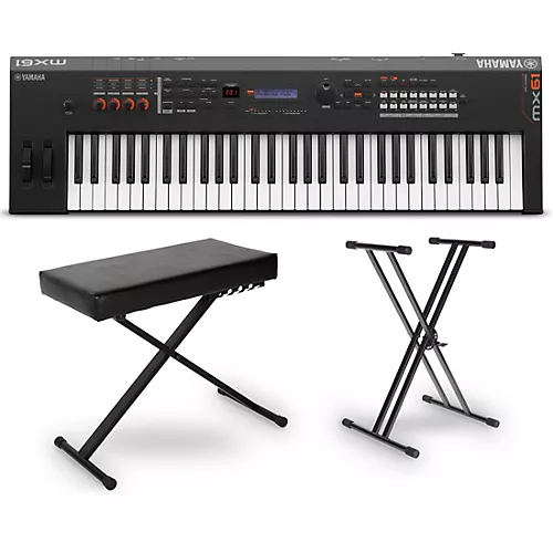 Yamaha MX61 61-Key Music Production Synthesizer Essentials Bundle Black - musicians--Friend