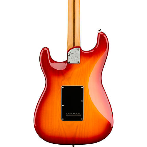 Fender American Ultra Luxe Stratocaster Maple Fingerboard Electric Guitar Plasma Red Burst - musicians--Friend