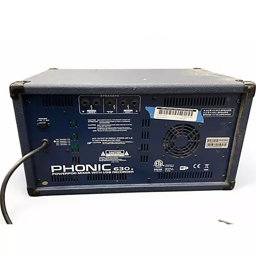 Used Phonic 630R Powered Mixer - musicians--Friend
