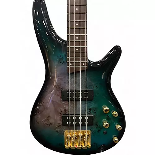 Used 2023 Ibanez SR4000E TROPICAL SEAFLOOR BURST Electric Bass Guitar TROPICAL SEAFLOOR BURST - musicians--Friend