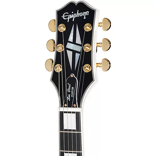 Epiphone Les Paul Custom Electric Guitar Alpine White - musicians--Friend