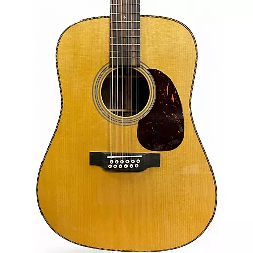 Used 2015 Martin HD12-28 Natural 12 String Acoustic Guitar Natural - musicians--Friend