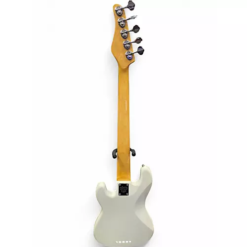 Used 2013 Schecter Guitar Research P5 Ivory Electric Bass Guitar Ivory - musicians--Friend