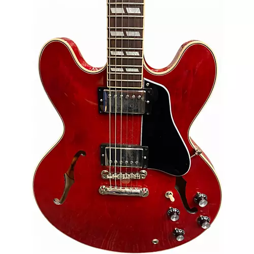 Used Gibson ES345 Cherry Hollow Body Electric Guitar Cherry - musicians--Friend