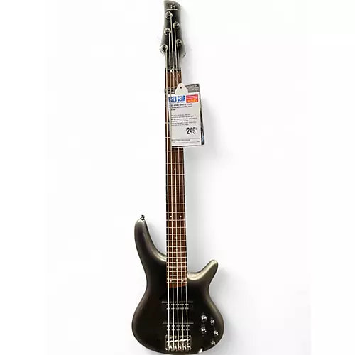 Used Ibanez SR305 5 String Silverburst Electric Bass Guitar Silverburst - musicians--Friend