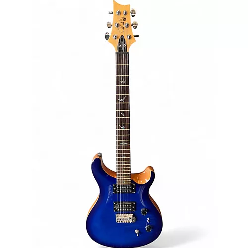 Used PRS SE Custom 24 35th Anniversary Trans Blue Solid Body Electric Guitar Trans Blue - musicians--Friend