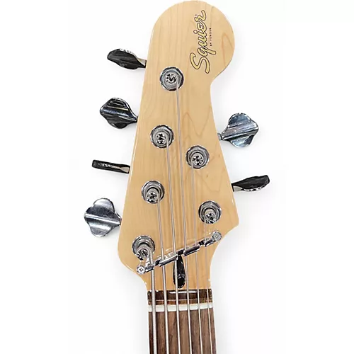 Used Squier AFFINITY JAZZ BASS VI Metallic Black Electric Bass Guitar Metallic Black - musicians--Friend