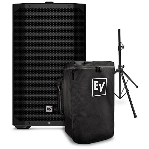 Electro-Voice EVERSE 12 Weatherized Battery-Powered Loudspeaker With Cover & Speaker Stand - musicians--Friend