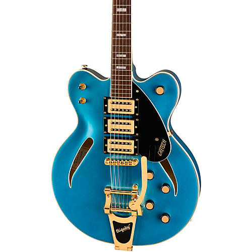 Gretsch Guitars Streamliner Cat-Eye Limited-Edition Center Block Electric Guitar With Bigsby & Gold Hardware Riviera Blue - musicians--Friend