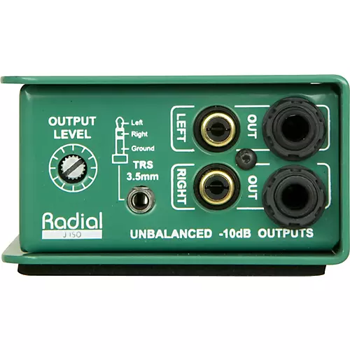 Radial Engineering J-ISO Jensen Transformer Equipped Stereo Isolator +4dB to -10dB Converter - musicians--Friend