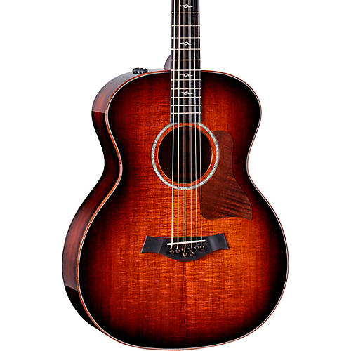 Taylor Custom All Tasmanian Blackwood 8-String Baritone Grand Auditorium Acoustic-Electric Guitar Shaded Edge Burst - musicians--Friend