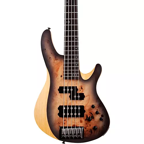 Schecter Guitar Research Reaper-5 5-String Electric Bass Guitar Satin Charcoal Burst - musicians--Friend