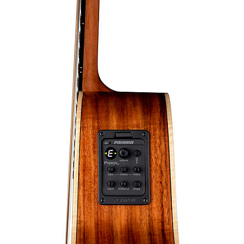Luna Vista Wolf Tropical Wood Left-Handed Acoustic-Electric Guitar Gloss Natural - musicians--Friend