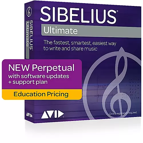 Avid Sibelius Ultimate NEW Perpetual License with 1 Year of Updates + Support for Students/Teachers (Download) - musicians--Friend