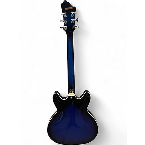 Used Kagstrom Super Viking Blue Burst Hollow Body Electric Guitar Blue Burst - musicians--Friend