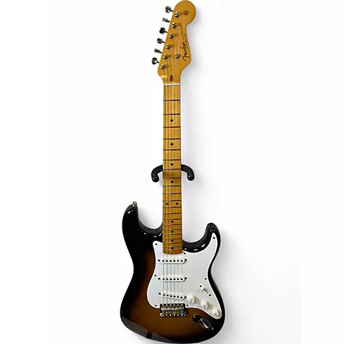 Used Fender 70th Anniversary 1954 American Vintage Stratocaster 2 Tone Sunburst Solid Body Electric Guitar 2 Tone Sunburst - musicians--Friend