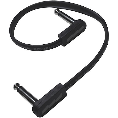 EBS PCF-DL Deluxe EBS Flat Patch Cable 23.62 inches Black and Silver - musicians--Friend