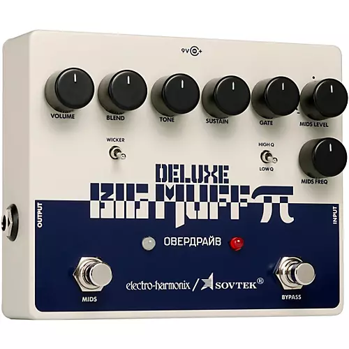Electro-Harmonix Sovtek Deluxe Big Muff Pi Distortion/Sustainer Effects Pedal - musicians--Friend