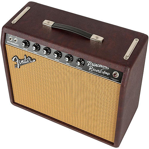 Fender Limited-Edition '65 Princeton Bordeaux Reserve 112 12W Jensen P12Q Tube Guitar Combo Amp - musicians--Friend