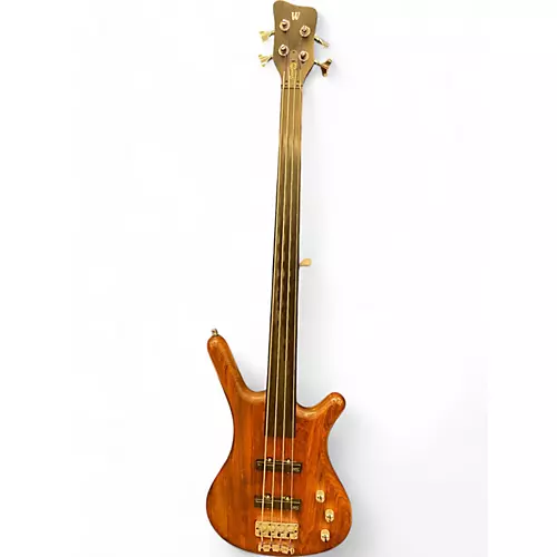 Used 2020 Warwick Pro Series Standard Corvette 4 String Fretless Natural  Electric Bass Guitar Natural - musicians--Friend