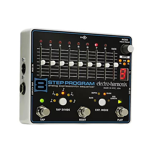 Electro-Harmonix 8-Step Program Analog Expression Sequencer Guitar Effects Pedal - musicians--Friend