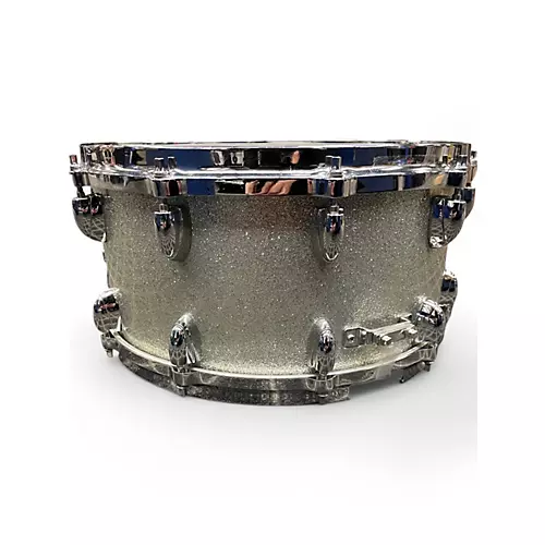 Used Yamaha 14X7 Oak Custom Snare Silver Sparkle Drum Silver Sparkle 214 - musicians--Friend