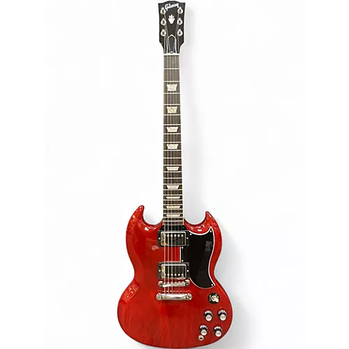 Used Gibson 1961 Reissue SG Cherry Solid Body Electric Guitar Cherry - musicians--Friend