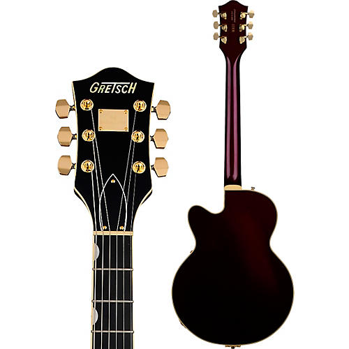 Gretsch Guitars Broadkaster Jr. LX Center Block with String-Thru Bigsby and Gold Hardware Electric Guitar Blackberry - musicians--Friend